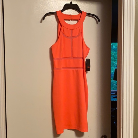 coral bodycon